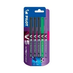 Image of Pilot V5 0.5 mm Liquid Ink Rollerball Pen, Pack of 5