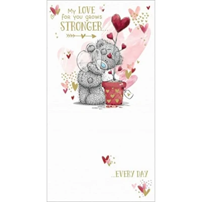 Image of Me To You Bear Love Grows Stronger Valentine&#039;s Day Card