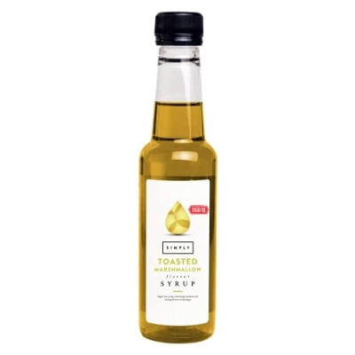 Image of Simply Sugar Free Toasted Marshmallow Syrup, Low Calorie, Vegan &amp; Nut Flavoured Syrup for Coffee, Cocktails Baking (250ml)