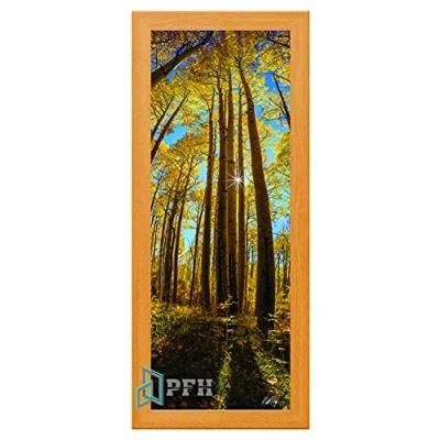 Image of Photo Frames Beech 90cm x 40cm Modern Flat Style Wood Picture Poster Frame Front Acrylic Glass