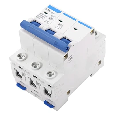 Image of Miniature Circuit Breaker, DZ47‑63 Breaker Air Switch, Mini Din Rail Mount, Leakage Protection (20A)