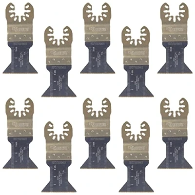 Image of 10 x SabreCut SP44B_10 44mm Fast Fit Bi Metal Blades Compatible with Dewalt, Stanley, Black and Decker, Bosch, Fein, Makita, Milwaukee, Einhell, Parkside, Ryobi, Worx Multi Tool Accessories