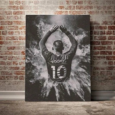 Image of XuFan Wayne Rooney Canvas Wall Art Decoration prints for living Kid Children room Home bedroom decor Painting Decorative Picture 50x70cm No Frame