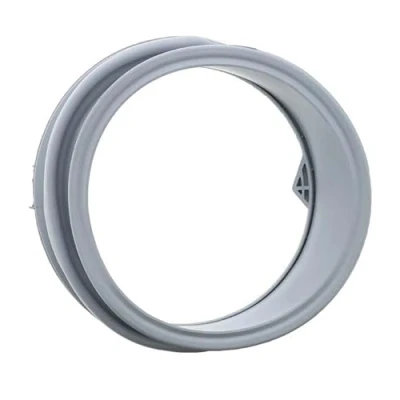 Image of Masterpart Grey Rubber Gasket Bellows Door Seal Compatible With Hoover Washing Machines 41021401