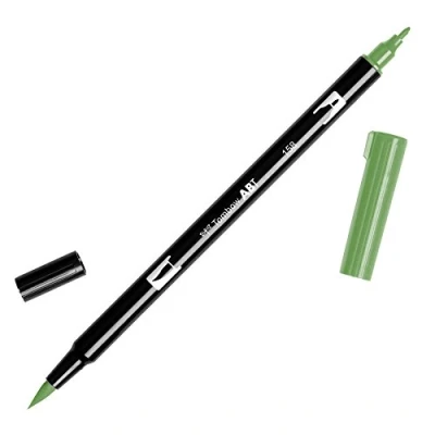 Image of Tombow ABT 158 Dual Brush Pen Dark Olive