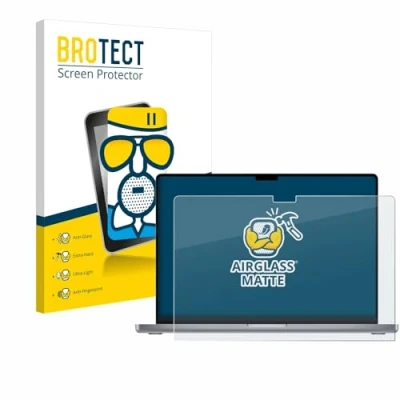Image of brotect Anti Glare Glass Screen Protector Matte compatible with Apple MacBook Pro 16&quot; 2021 Scratch 9H Protection Film
