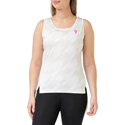 Image of Macron Padel Start Cb Lucia Singlet Woman White Printed Gaming tank top