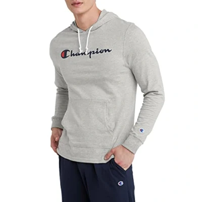 Image of Champion Men&#039;s Middleweight Hoodie Jacket, Oxford Grey, XXL UK