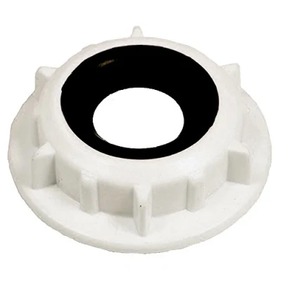 Image of SPARES2GO External Delivery Tube Pipe Locking Nut and Seal for Kenwood DW67S, DW67SW Dishwashers