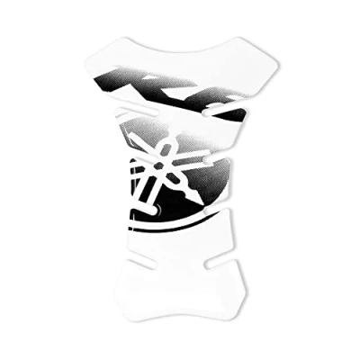 Image of 4R Quattroerre.it 18146 Adhesive 3D Tank Pad for Motorcycle Yamaha R6, Transparent