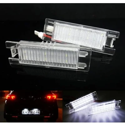 Image of RZG 2x LED Licence Number Plate Light White Canbus For Astra H J Corsa C D E Insignia Meriva B Zafira K