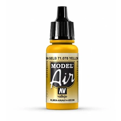 Image of Vallejo Model Air 17 ml Acrylic Paint Gold Yellow