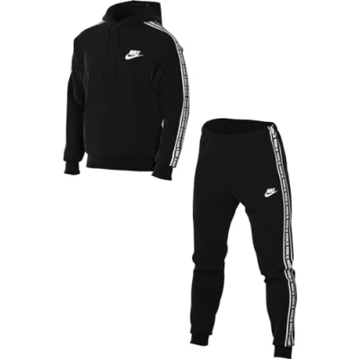 Image of Nike Sportswear CLUB SUIT Tracksuit, Men&#039;s, Size: Small, Black/white