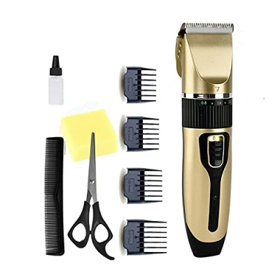 Image of Hair Clippers, Electric Dog Cordless Cat Trimmer Set Low Noise, Professional Pet for Dogs and Cats, Trimmer, Rechargeable &amp; Fast Charging Grooming Kit