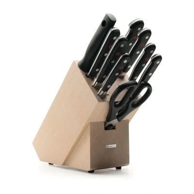 Image of Wüsthof 1090170901 Classic Knife Block with 9 Pieces in Beech