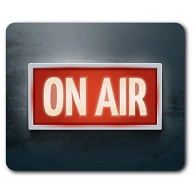 Image of On Air Radio Studio Sign Mouse Mat Pad Computer PC Laptop Gaming Office Home Desk Accessory Gadget 14651