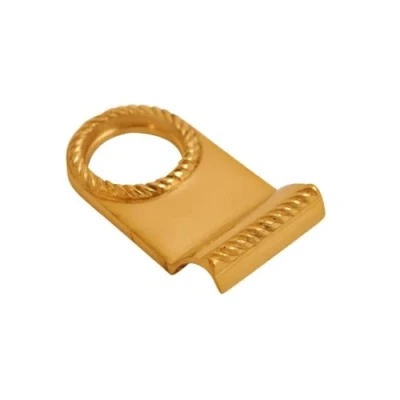 Image of Vibe Georgian Cylinder Pull on Brass, Front Door for Use Doors Security, Lock with Curved Finger Grip, Latch Pull, Handle Locks