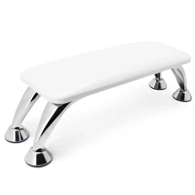 Image of White Manicure Pillow Nail Cushion Arm Rest, Hand Pad Foot Beginner Stand Technician Table Leather non slip Desk for Art