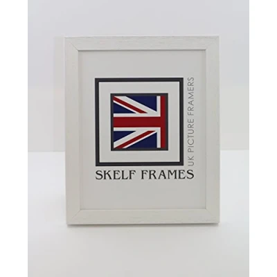 Image of Skelf Frames 300mm x 240mm Picture Photo Poster Frame with Glass (Phoenix White)