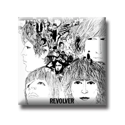 Image of The Beatles Revolver Album Official Metal Pin badge One Size