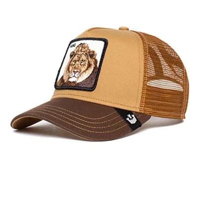 Image of Goorin Bros. The Farm Adjustable Trucker Cap, Whiskey King Lion, One Size