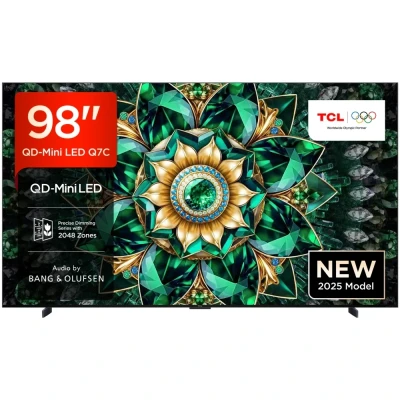 Image of TCL 98Q7C UK 98 Inch Q7C 4K Ultra HD HDR QD Mini LED Smart Google TV 2025
