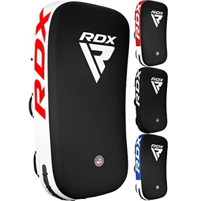 Image of RDX Muay Thai Pad for Training,Curved Kickboxing kicking strike Shield,Coaching Kick Boxing, MMA, Martial Arts, Karate, Taekwondo, Punching, Foot, Knee and Elbow Target (One Only)