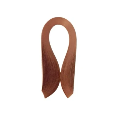 Image of ODETOJOY Quilling Paper Strips 3mm Chestnut Brown 540mm Length 120Pcs Strip Sepia Tan