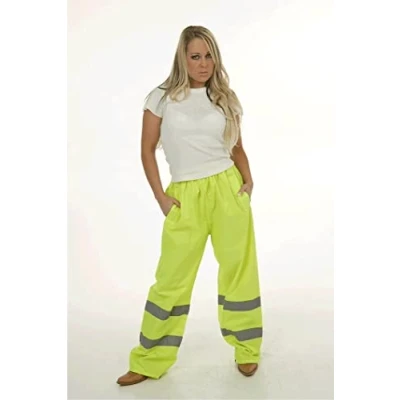Image of Supertouch 18545 Ankle Band Hi Vis Trousers, XX Large, Yellow