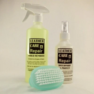 Image of Leather Care &amp; Repair Mould Cleaner Protect Kit Convertible Canvas Hood/Soft Top Fabric Roof