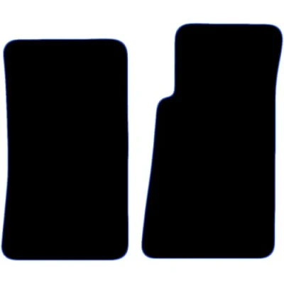 Image of Carsio Carpet Car Mats For Mazda MX 5 mk2 1998 2005 Tailored Fit Floor Mat Set Complete Accessory Black Custom Fitted All Weather, Anti Slip Backing &amp; Blue Trim