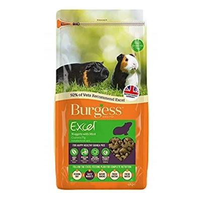 Image of Burgess Excel Guinea Pig Nuggets with Mint 2kg