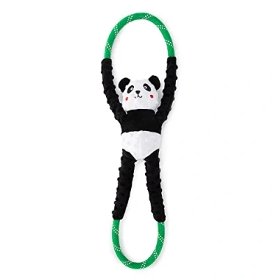 Image of Zippy Paws Ropetugz Panda Game Dog Toy