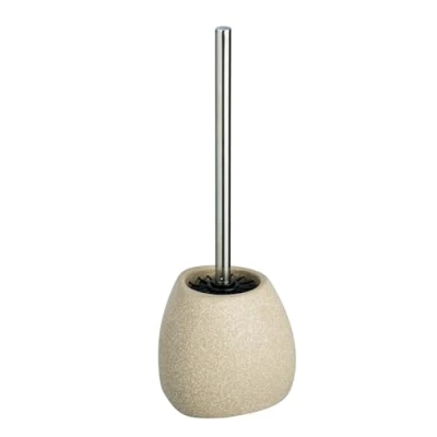 Image of WENKO DIE BESSERE IDEE Toilet Brush, Ceramic, Beige, 12,5 x 38,5 12 cm