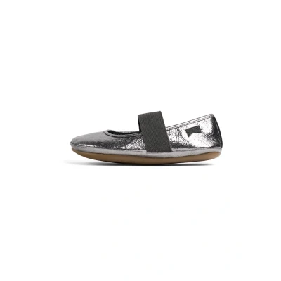 Image of Camper Right Ankle strap ballet pumps for kids, Size: 1, Dunkelgrau Leather