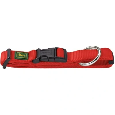 Image of Hunter Vario Plus Nylon Dog Collar, 35/53 cm, Red