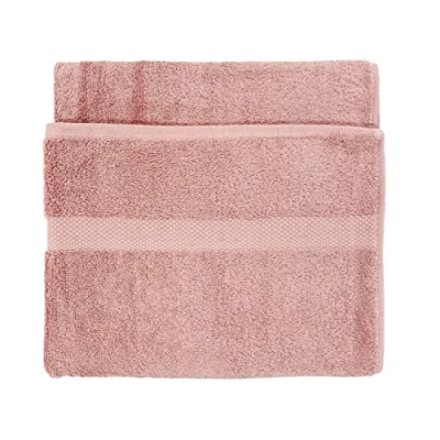 Image of The Linen Yard Loft 6 Piece Hand Towel/Bath Sheet Bale, Cotton, Blush
