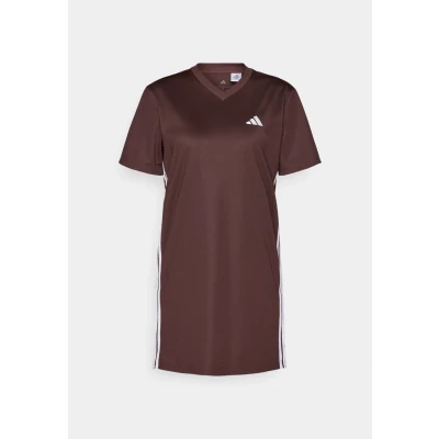 Image of adidas Sportswear Shift Jersey dress, Women&#039;s, Size: XXS, Shadow brown