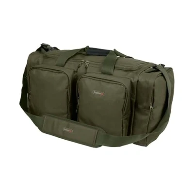 Image of Trakker NXG Carryall Large Main Pocket with Heavy Duty Zips 4 External Pockets Durable N dura Fabric Waterproof Base Rubber Feet Padded Shoulder Strap Carry Handles Code 204120