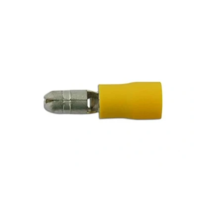 Image of CONNECT Wiring Connectors Yellow Male Bullet 5.0mm Pack of 100 30215