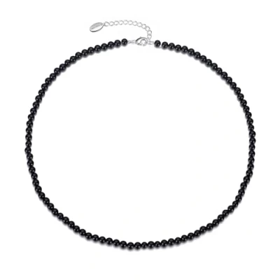 Image of Philip Jones Black Onyx Mini Beaded Gemstone Necklace