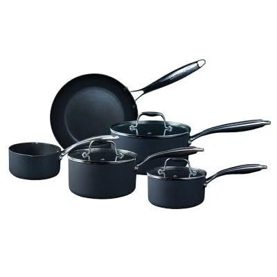 Image of Lakeland 5 Piece Hard Anodised Pan Set