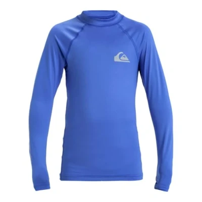 Image of Quiksilver Long Sleeve UPF 50 Surf T Shirt EVERYDAY UPF50 LS Youth Blue 16
