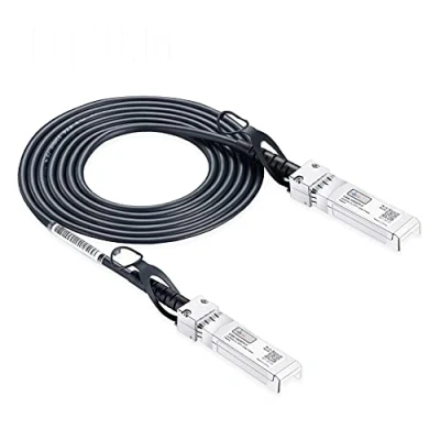 Image of Elfcam 10Gb SFP+ to DAC Direct Attach Copper Twinax Cable Passive, Compatible with Cisco, Juniper, Huawei, Mikrotik (1 M)