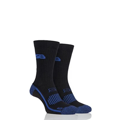 Image of Storm Bloc Mens 2 Pair with BlueGuard Sports Crew Socks Black 9 12
