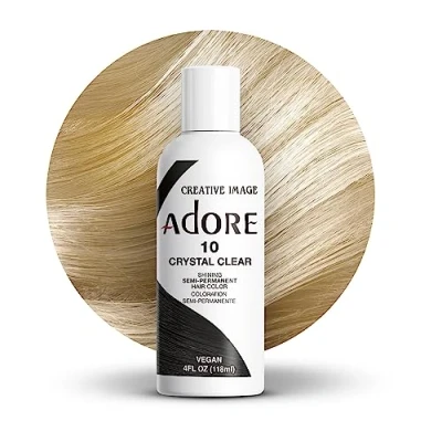 Image of Adore Shining Semi Permanent Hair Colour, 10 Crystal Clear