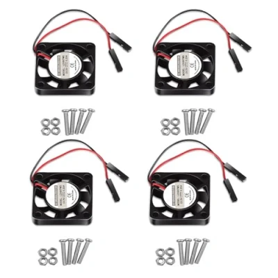 Image of 4pcs 3007 Fan for Raspberry Pi 4 30x30x7mm Cooler Brushless Cooling 30MM 1.18in 3.3V 5V DC Quiet 4, 3 B+, B, 2, Zero/Zero W,Robot Project