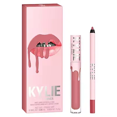 Image of Kylie Cosmetics Matte Lip Kit 3ml Liquid Lipstick + 1.1g Liner Angel