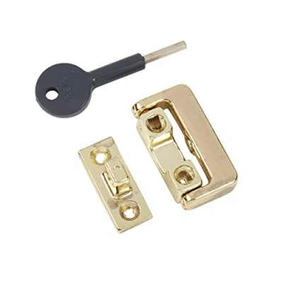 Image of Yale Locks 8K101 Window Latch Electro Brass Finish Visi Pack