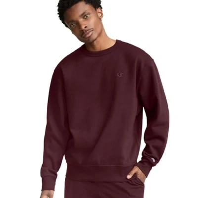 Image of Champion Men&#039;s s0888powerblend Sweatshirt, Maroon, M UK